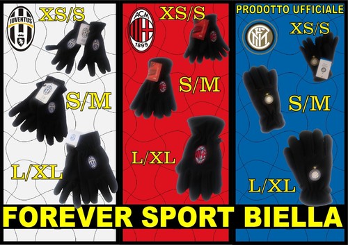 Guanti pile ufficiali juventus - guanti,