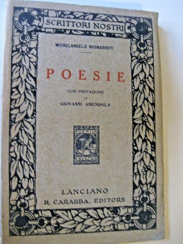 Michelangelo buonarroti poesie - buonarroti,
