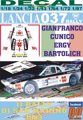 Decal lancia 037 rally - decal,