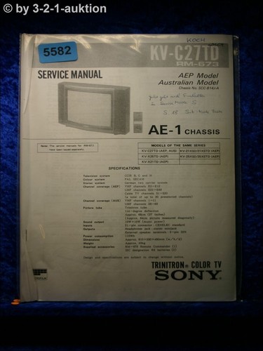 Sony service manual - service, c27td