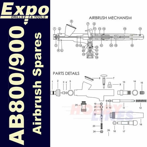 Ab800 ab900 aerografo - ab800,