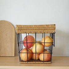 Cesto stoccaggio rustico - cesto, di