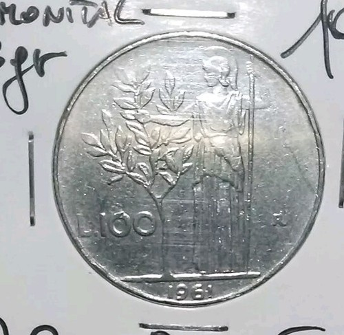 100 lire minerva 1961 - lire, (12)