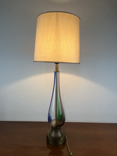 Lampada vetro murano tessuto - vetro,