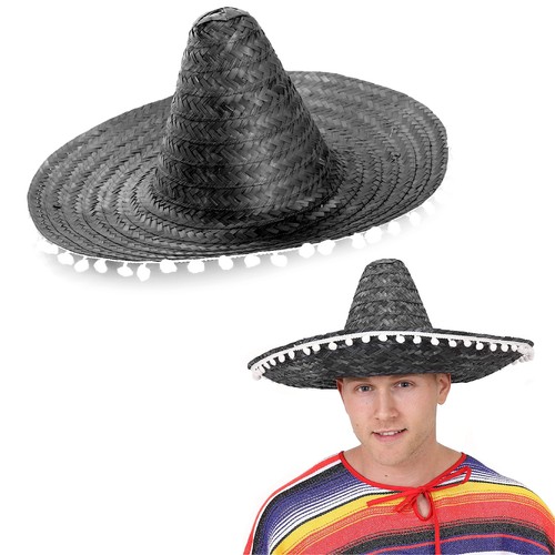 Black mexican sombrero - mexican,