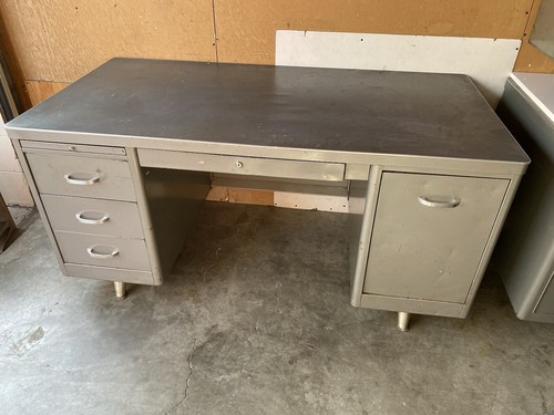 Vintage art metal tanker desk - tanker,