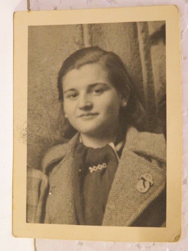 Vecchia fotografia ragazza - vecchia, di