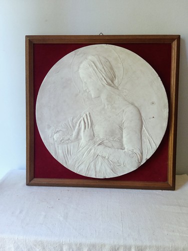 Madonna bassorilievo gesso - madonna,