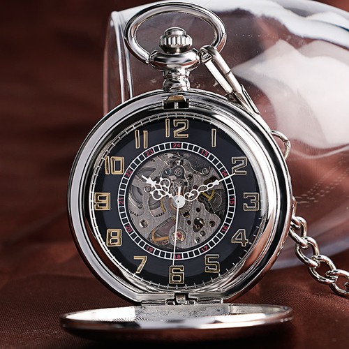 Orologio tasca scheletro - da,