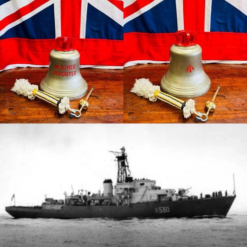Large solid bronze ships bell - solid,