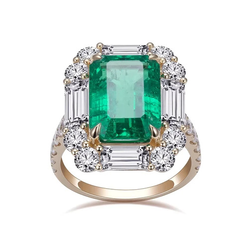 Anello taglio smeraldo - anello, ct