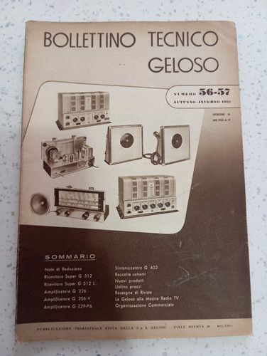 Bollettino tecnico geloso - bollettino,