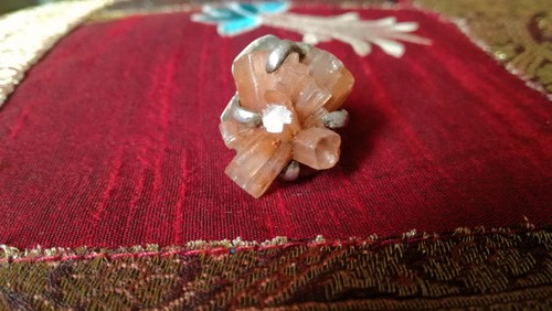 Anello argento quarzo rosa - e,