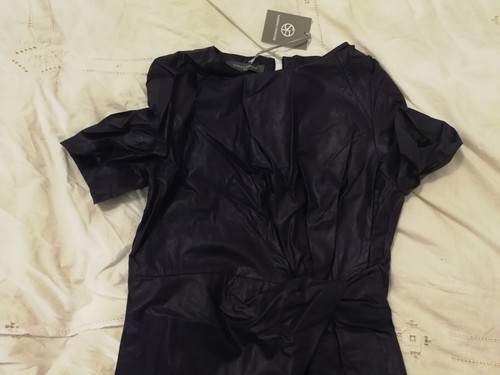 Vestito viola ecopelle - vestito,