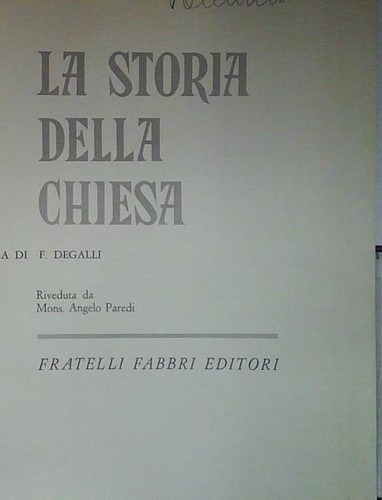 Degalli storia della chiesa - degalli,