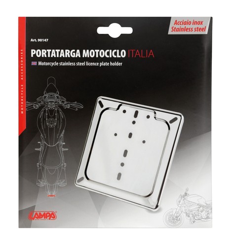 Porta targa acciaio per - targa,