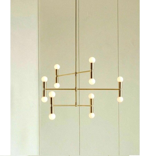 Ottone lampadario bracci - lampadario, 12