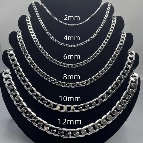 Collana catena argento