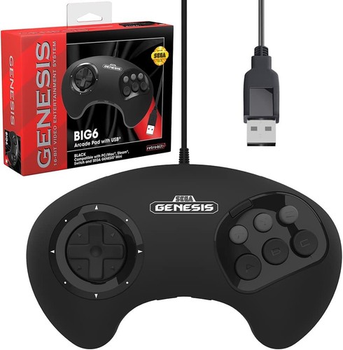 Retro bit big6 usb - retro-bit, arcade