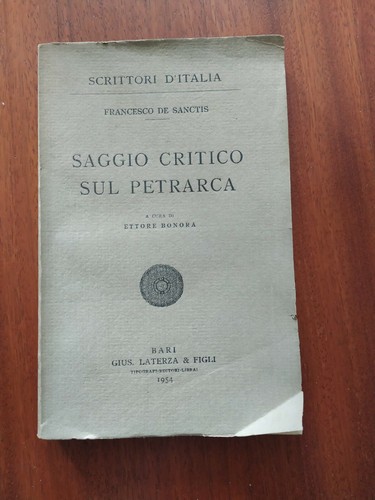 Saggio critico sul - sul, petrarca