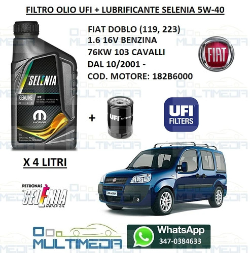 Filtro olio ufi - filtro,