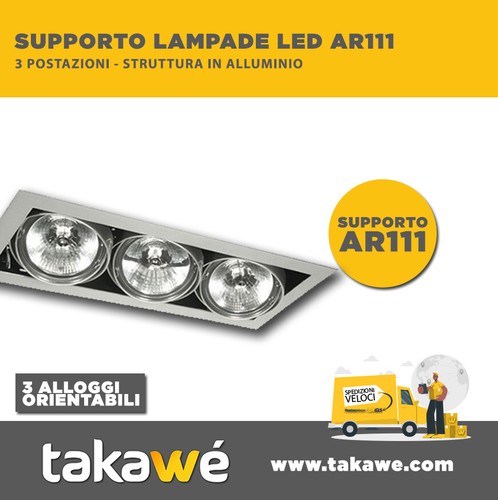 Supporto faretto led - led, da