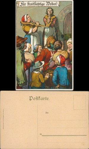 Cartolina umorismo punizione - cartolina,