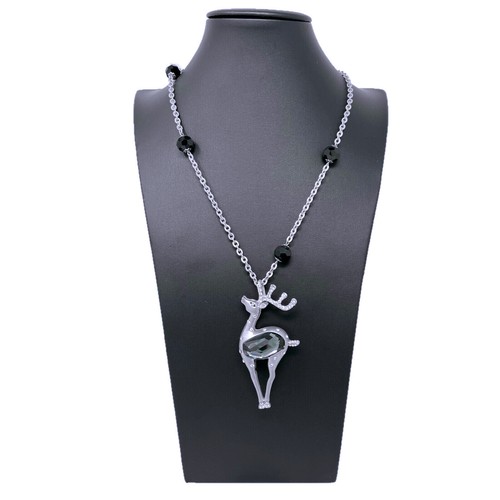 Collana lunga cervo satinato - collana,