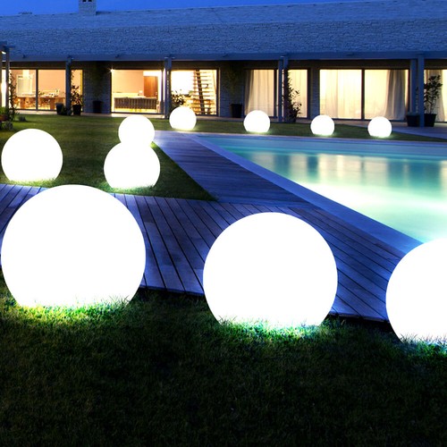 10x sfera led solare esterno - solare,