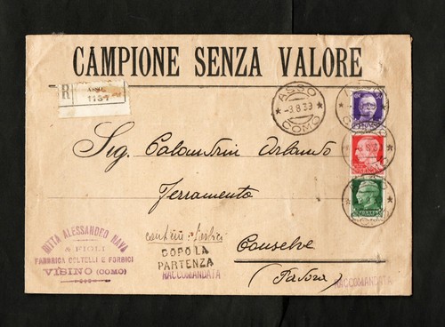 1939 italia raccomandata - -,