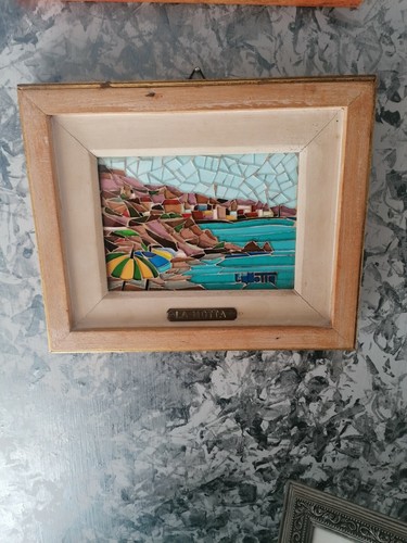 Quadro mosaico cornice legno - cornice,