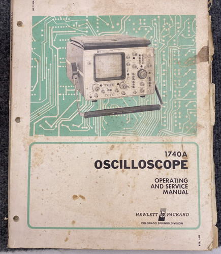 Oscilloscopio 1740a manuale - hp,