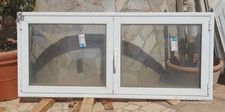 Doppia finestra panoramica in PVC bianca 