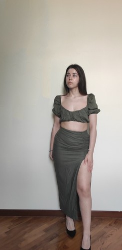 Vestito lino estivo - , donna