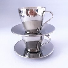 2 Tazzine termiche Inox cups thermic Espresso IKEA KALASET 2150 acciaio