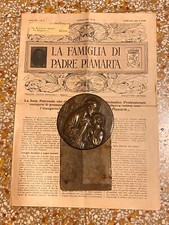 DOCUMENTO RELIGIOSO FASCISTA : Targa Sacerdotale Carta Cristo Comunione - Milano 1932