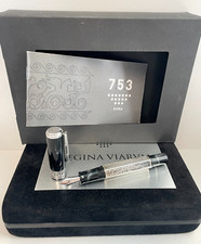 PENNA STILOGRAFICA DELTA REGINA VIARUM EDIZIONE LIMITATA ARGENTO 925 ORO 18K