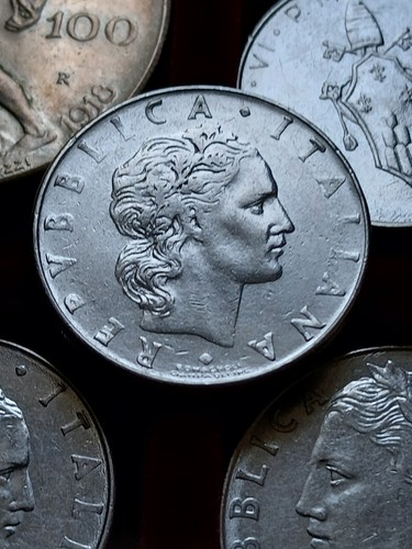 Moneta lire con errore - con, di