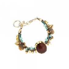 Bracciale con agata, strass