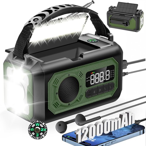 12000mah radio manovella - radio,