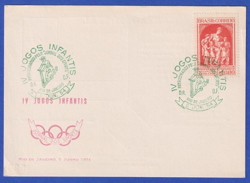 Brasile 1954 cartolina festa - 1954,