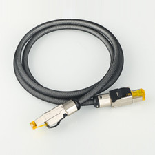 Cavo di rete Ethernet CAT8 argento puro HiFi 40 Gbps 2000MH RJ45 cavo patch