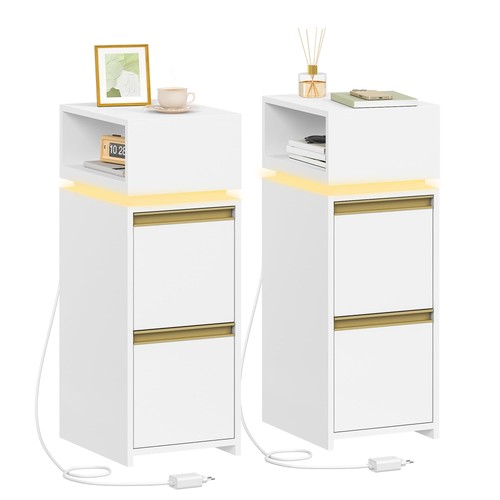 Comodino stretto set 2 - set, di