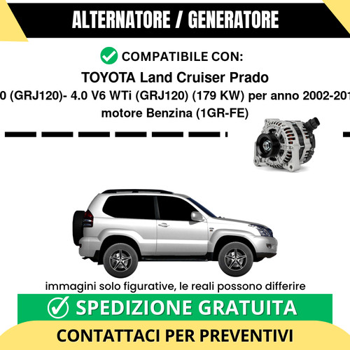 Alternatore toyota land - alternatore,