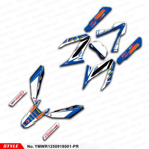 Wr125r kit grafica - wr125r, adesivo