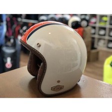 Casco jet vintage omologato cafe racer scrambler Torx WYATT Gulf white