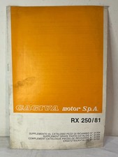 CAGIVA supplemento catalogo pezzi di ricambio RX 250/81 vintage officina