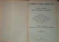  LIBRO DEI SOGNI UNICO METODO PER VINCERE AL LOTTO garroni 