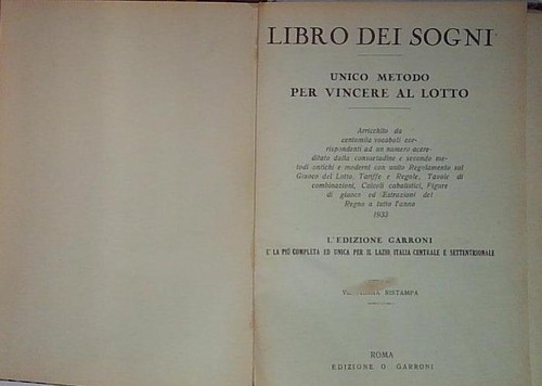 Libro dei sogni - ,