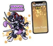 Pokemon Mewtwo Corazzato Scambio Fortunato 2019 Ultraamico, Registrato o Scambio Milionario